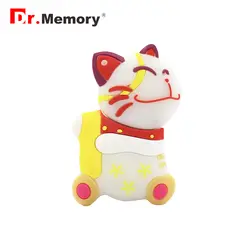 Dr. памяти Lucky Cat флешки Фортуна Cat Usb Flash Drive128GB 64 GB 32 GB 16 GB 8 GB 4 GBCartoon Манеки Неко Usb Flash memory Stick