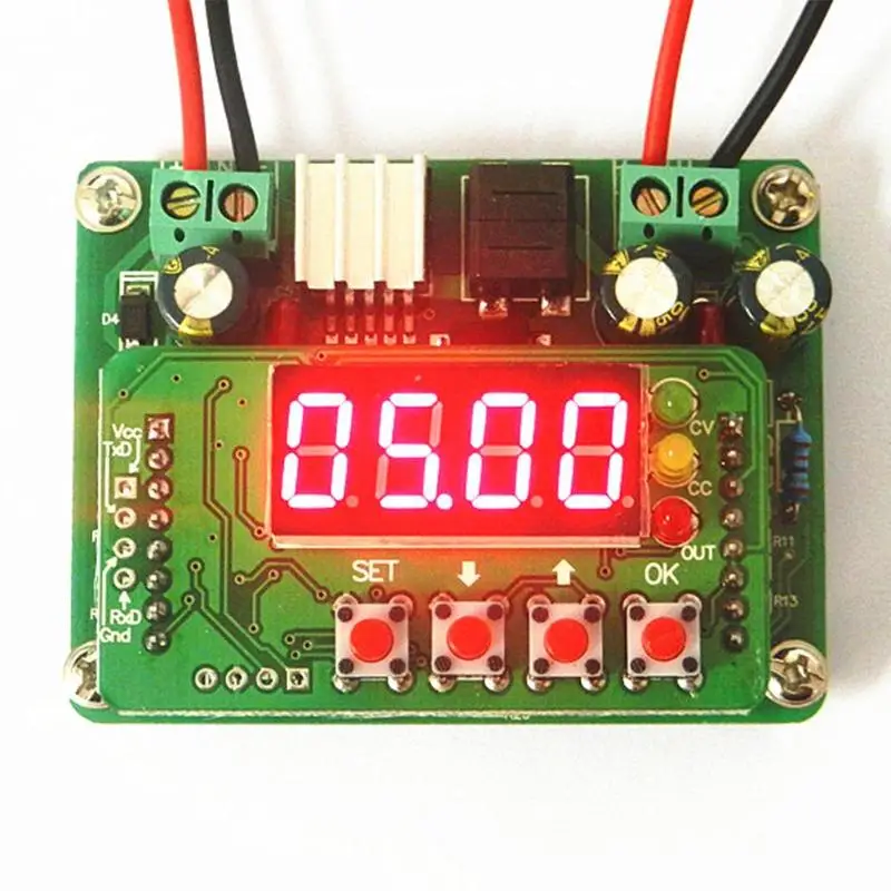 1PCS Digital Control DC Buck Converter Regulated Voltage Adjustable 0-3A/100W 150K HZ PCB Power Supply Module,66*50*21MM 500pcs 0603 150k 150k ohm 5% smd resistor