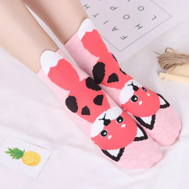 peonfly осенью моды женщин мультфильм животное ухо хлопок короткий белые милые