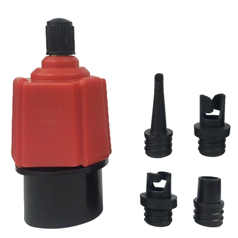 

Multifunction Air Pump SUP Valve Adapter Accessories Valve Adapter with 4 Nozzles for Pool Toys Kayak Dinghy Inflatable Boat Car