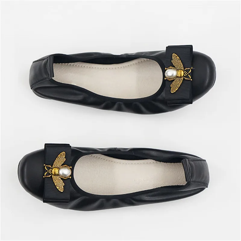 US $39.88 40% OFF|Genuine Leather Ballet Flats Women Slip On Flat Shoes Brand Baleriny Woman Soft Heel Ballerina Flats Sweet Bow Lady Loafers Shoe in US $39.88 40% OFF|Genuine Leather Ballet Flats Women Slip On Flat Shoes Brand Baleriny Woman Soft Heel Ballerina Flats Sweet Bow Lady Loafers Shoe in