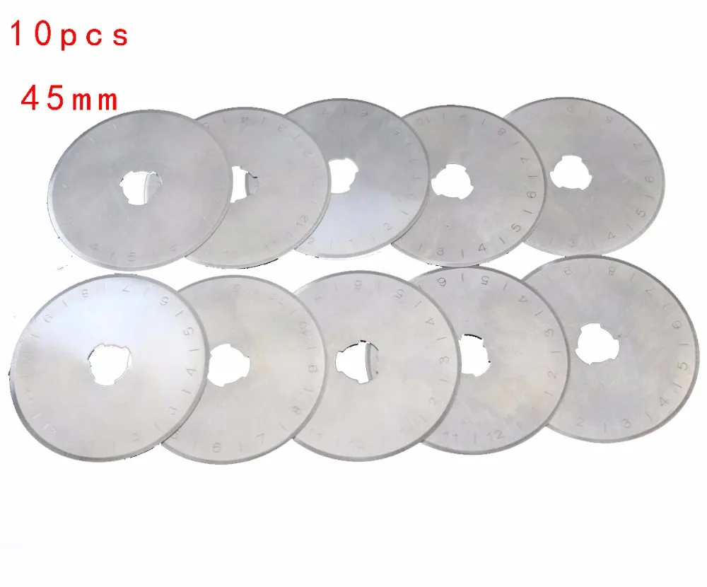 10 pcs SKS 7 45MM Rotary cutter blades Patchwork Fabric Leather Craft