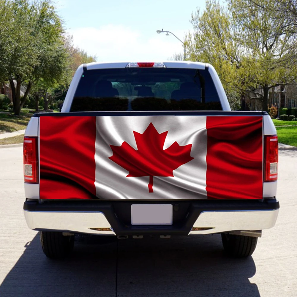 Автомобиль Стикеры канадский флаг багажника Обёрточная бумага виниловая графика наклейка для грузовик 167*58 см