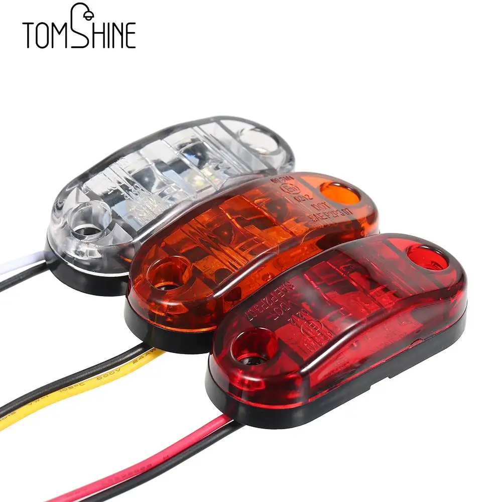 

DC9-30V 2 LEDs Side Marker Indicator Light Night Light Clearance Lamp SMD2835 IP65 Water Resistance for Truck Bus Trailer RV Car