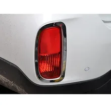 Car styling copertura ABS Chrome coda posteriore della Lampada posteriore della Luce di nebbia trim stampaggio 2 pcs Per Kia Sorento 2013 2014