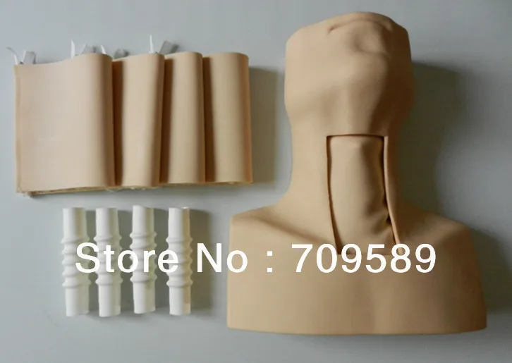 ISO HR/J58 Cricothyrotomy, трахеостомической тренажер, кормящих модель