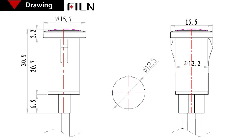 220v led indicator light