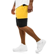 Мужские шорты новые спортивные для отдыха фитнес пэчворк Пятиточечные мужские повседневные штаны шесть цветов