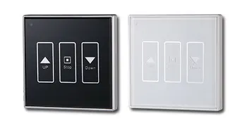 

smart home system automation 86MM Remote Control switch Glass touch wall switch panel curtain switch tempering glass