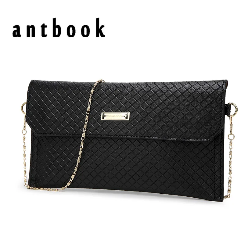 

Fashion Plaid Black Women Clutch Handbag PU leather Girls Small Chain Shoulder Bag bolsa marca menina Messenger Crossbody Bag