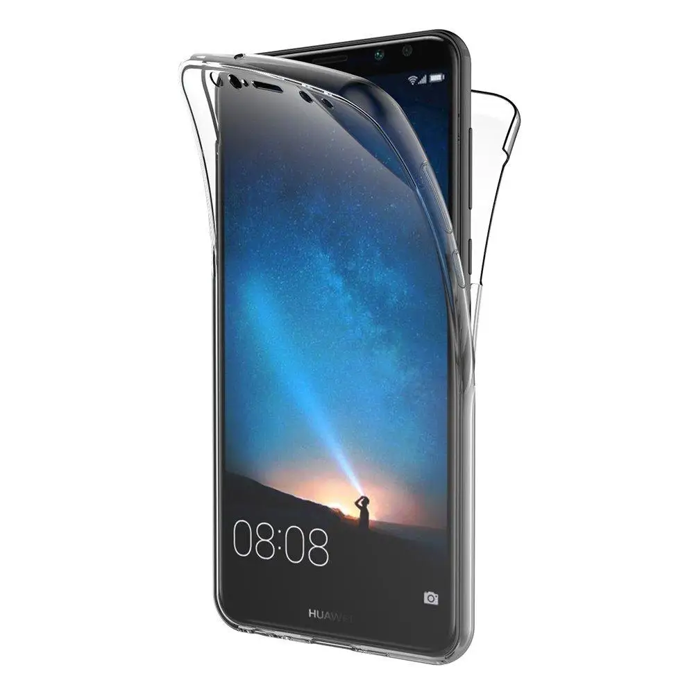 Чехол для Huawei Nova 2i / Mate 10 Lite Honor 9i полное покрытие на 360 градусов мягкий прозрачный