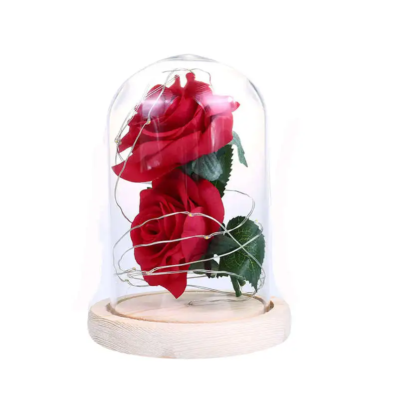 

Led Rose Battery Powered Flower String Light Desk Lamp Romantic Valentine'S Day Birthday Gift Decoration