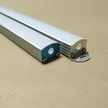 Стиль алюминиевый профиль с крышкой и конец Шапки заклепками и зажимами размером led полоска для дома