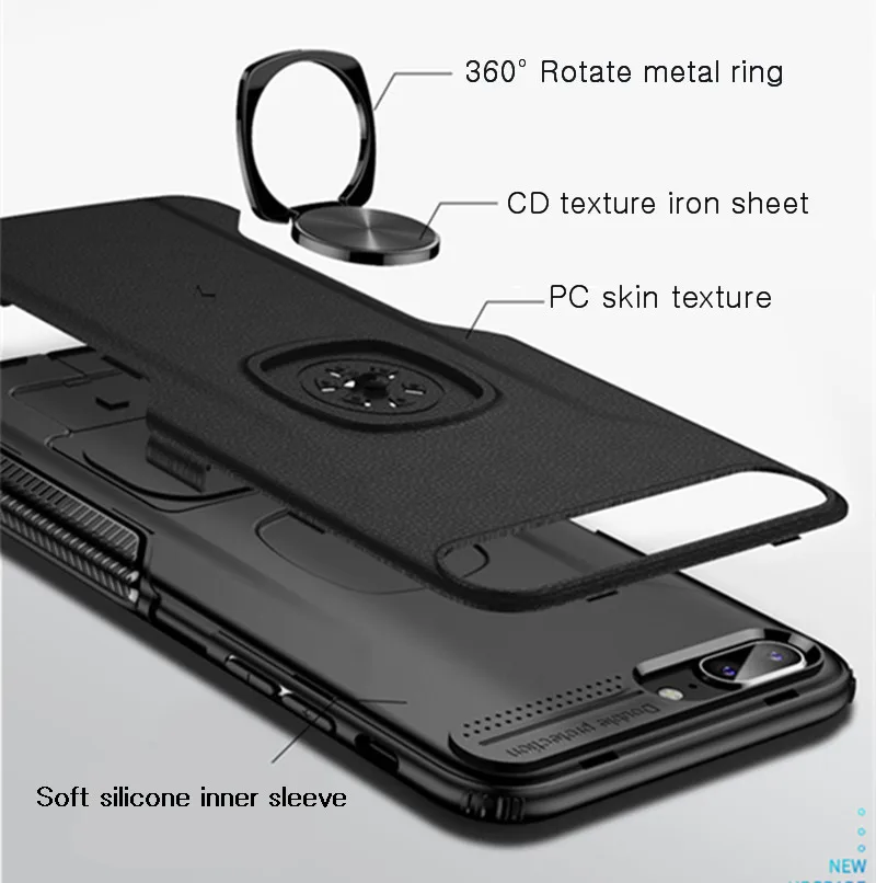 Кожаный чехол-подставка с текстурой для samsung Galaxy S9, S8, S10 Plus, Note 10, 9, 8, кольцевой держатель, Магнитный защитный чехол для J4, J6, J8, A8