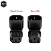 3Pin IEC Connector Down UP 90 Angled IEC 320 C14 Male to C13 Female Power Adapter connector AC plug for lcd wall mount TV ► Photo 2/6