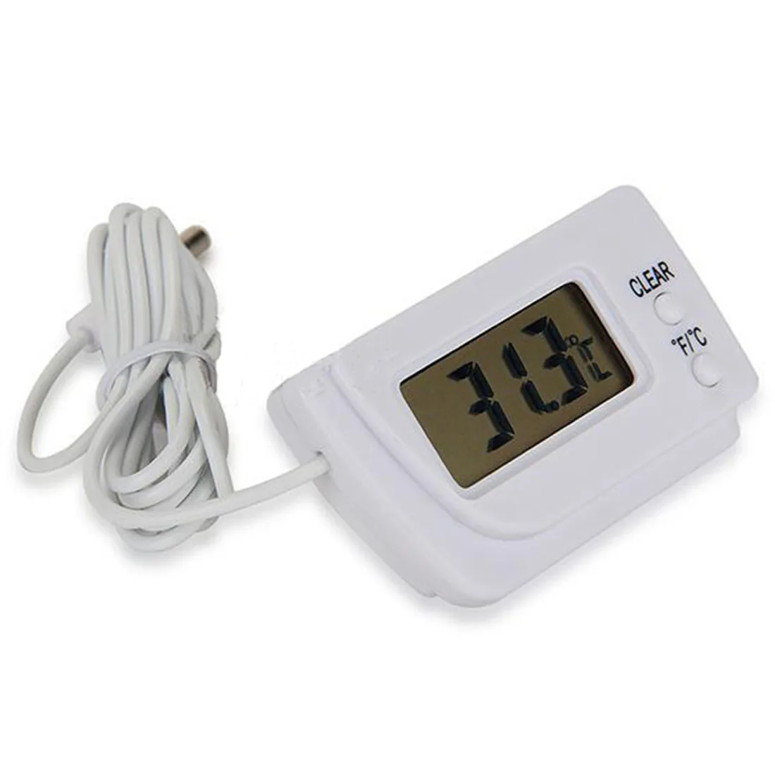 

1pc Weather Station Digital LCD Thermometer Temperature Sensor Fridge Freezer Indoor Outdoor -10-70C Wholesale