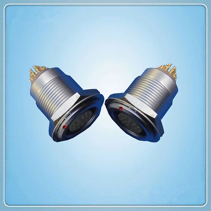 

Lemo 7 pins receptacle, metal push pull self-locking connector, cross lemo PN  EGG.1B.307