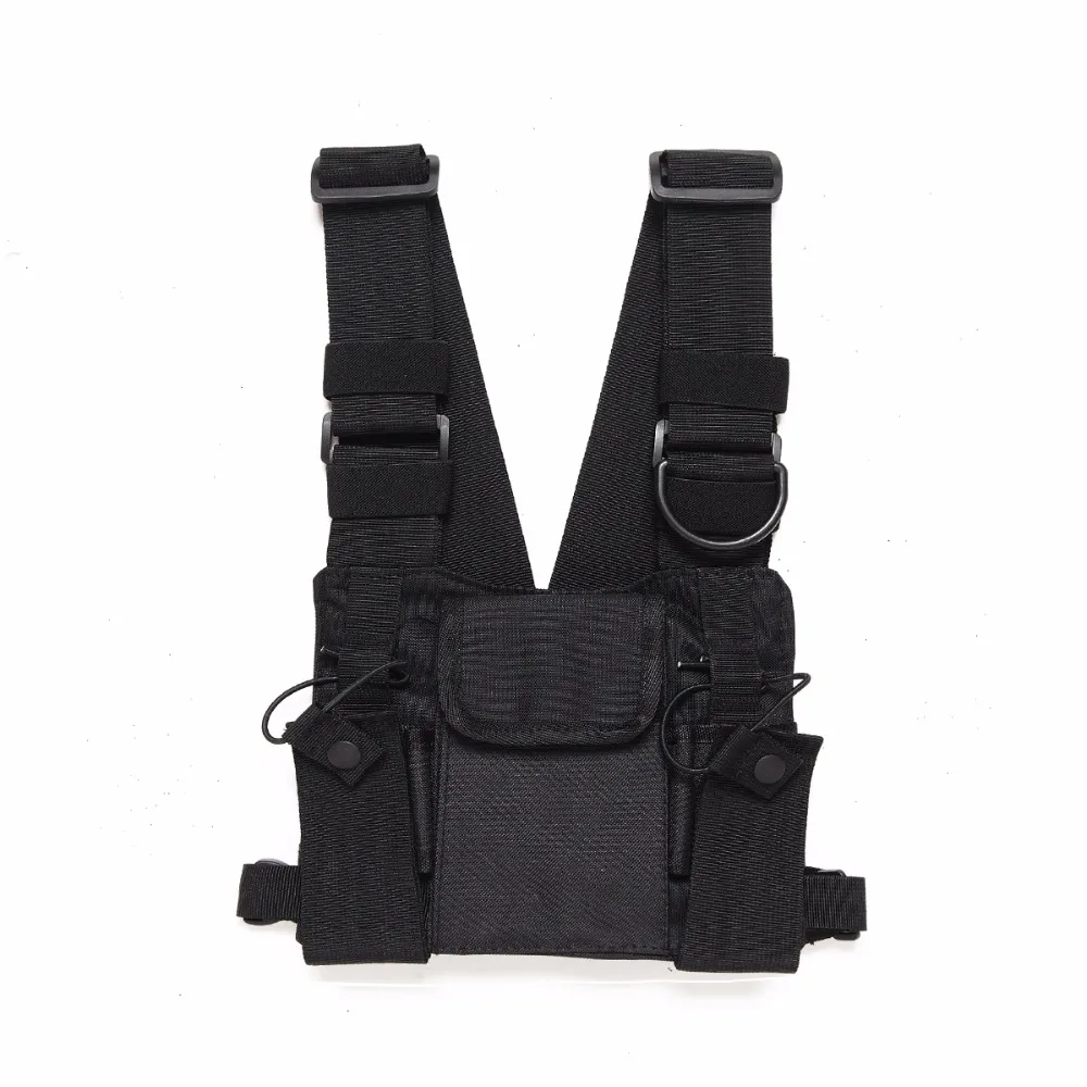 

Abbree Chest Harness Chest Front Pack Pouch Holster Vest Rig Carry for Two Way Radio Baofeng TYT Wouxun Motorola Walkie Talkie