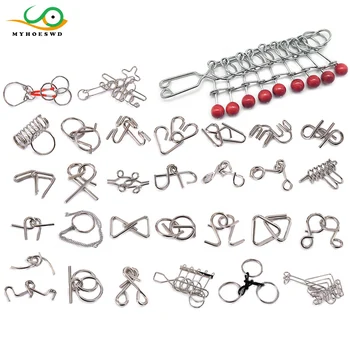 

MYHOESWD 3D Decompression Toy Puzzle Toys Metal Wire Puzzle Ring Brain Teaser Classical Intellectual Toy Exercise Intelligence