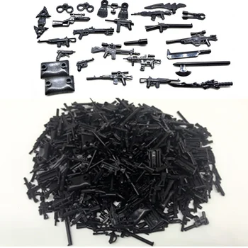 

Military Swat Police Gun Weapons Pack Army soldiers building blocks MOC Arms City Police Lepining Military Series WW2