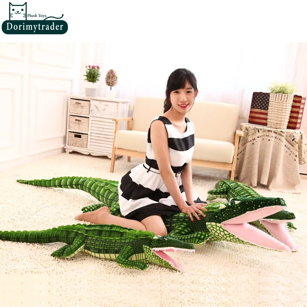 Dorimytrader Hot 79'' 200cm Funny Stuffed Soft Plush Lovely Large Simulated Animal Crocodile Toy, Free Shipping DY60721 (3)