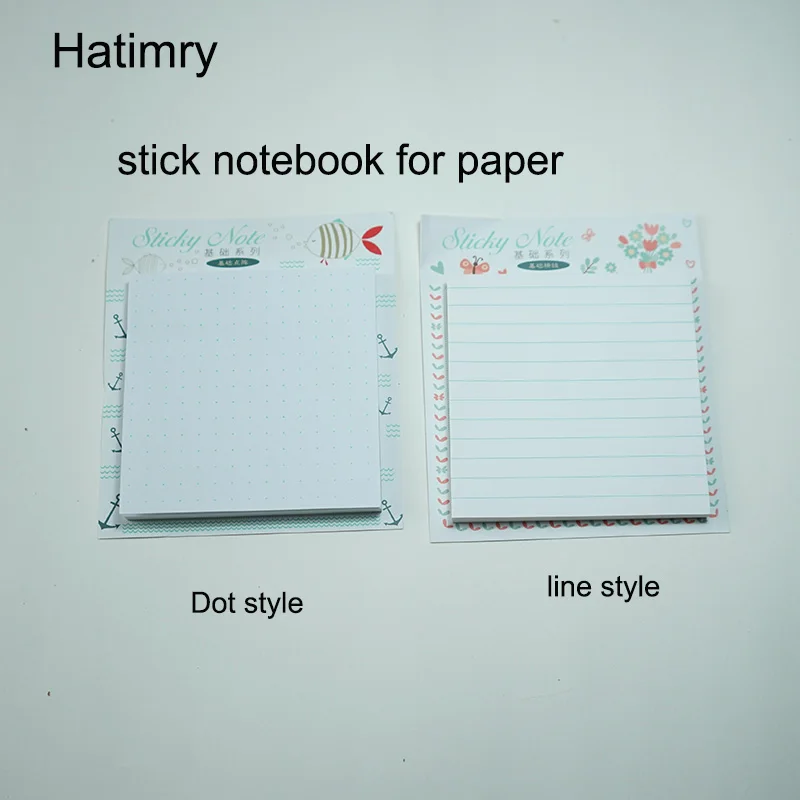 

Hatimry Cute Kawaii stike Memo Pad Series Notes Bookmark Post It Students planner Stationery Office School Supplies