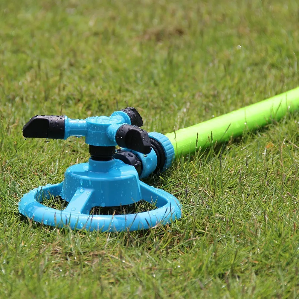 

Garden Watering System s 360 Degrees Automatic Rotating Watering Irrigation System 3 Injection Pipe Hose Garden Tools#/29