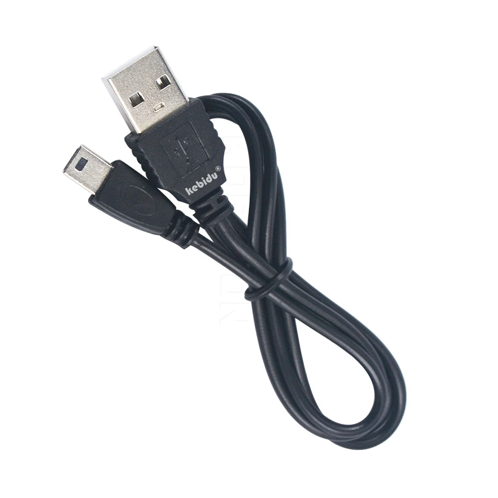 Kebidu 50 см USB 2,0 A штекер для мини 5 Pin B данных зарядное устройство кабель для зарядки Шнур адаптер 5TLR Мини USB адаптер для MP3 MP4 плеера