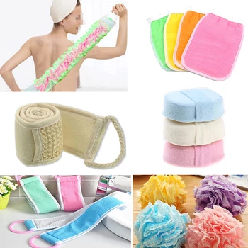 

Bath Ball for Body Exfoliating Shower Ball Loofah Back Scrub Scrubber Bath Towel Mesh Sponge Bath Brush Bathroom Accessories