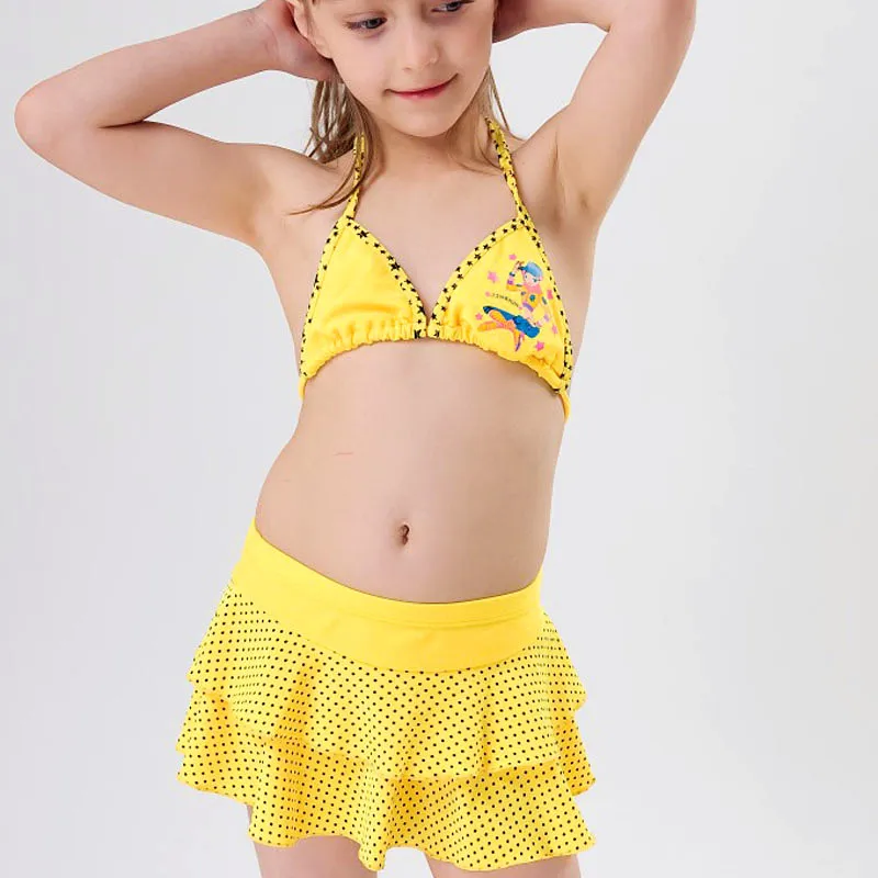 kids yellow bikini
