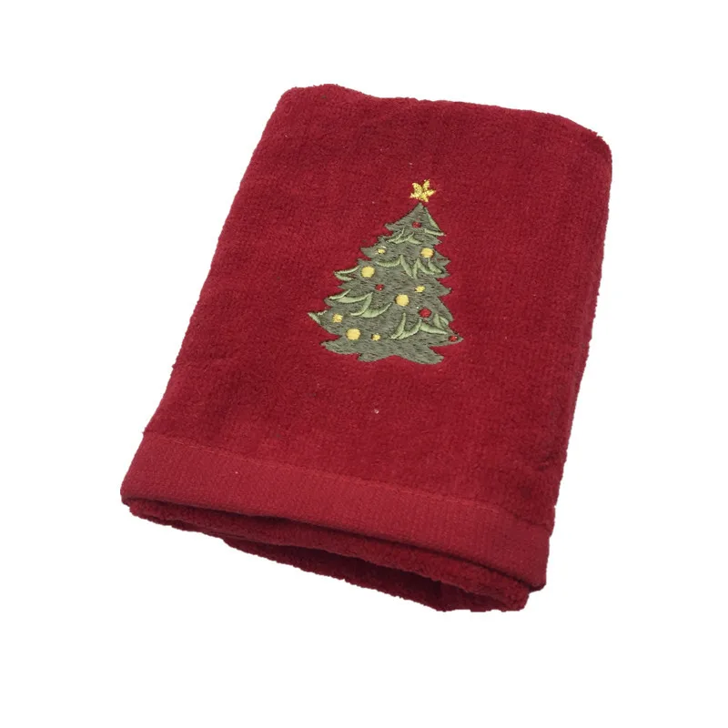 30x45 см быстро сохнет хлопок вышивка "Снеговик" Совы олень Рождественская елка полотенце s домашний текстиль лицо волосы полотенце подарок