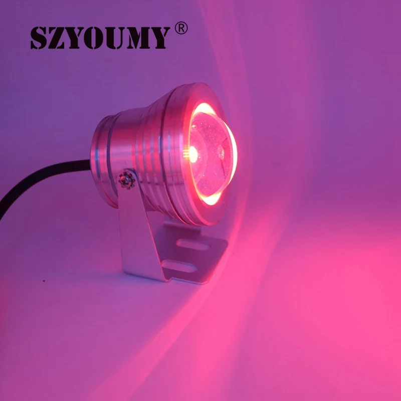 SZYOUMY 16 Цвета 10 W 12 V RGB светодиодный подводная подсветка для фонтана 1000LM бассейн, пруд аквариума аквариумный светодиодный фонарь лампа