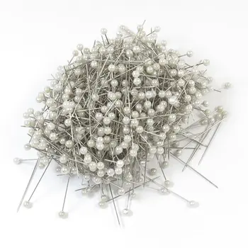 

800 Pcs White 31mm Long Needlework Corsage pins for wedding corsage
