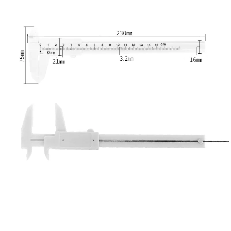 

80/150mmm Double Scale Sliding Gauge Eyebrow Ruler Tattoo Permanent Makeup Eyebrow tattoo Measuring Ruler Caliper Measure Tools