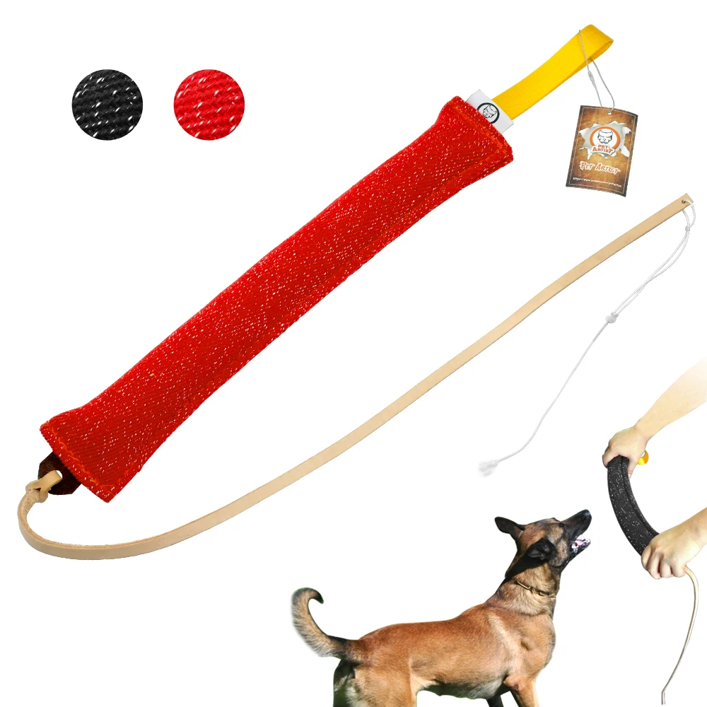 

Dog Bite Tug Linen Pet Dog Training Product Accessories Interactive Chew Toy Police K9 Tug for Large Pet German Shepherd