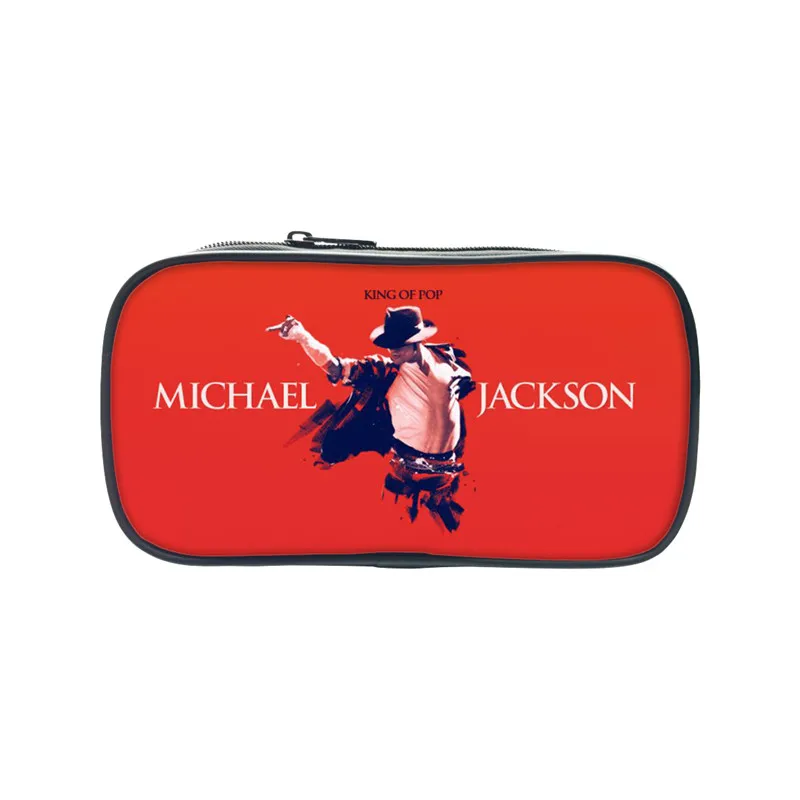 

2019 Michael Jackson Pencil 3D Printing Case Casual Students School Gifts MJ Coin Purse Custom Dropshipping Birthday Gifts