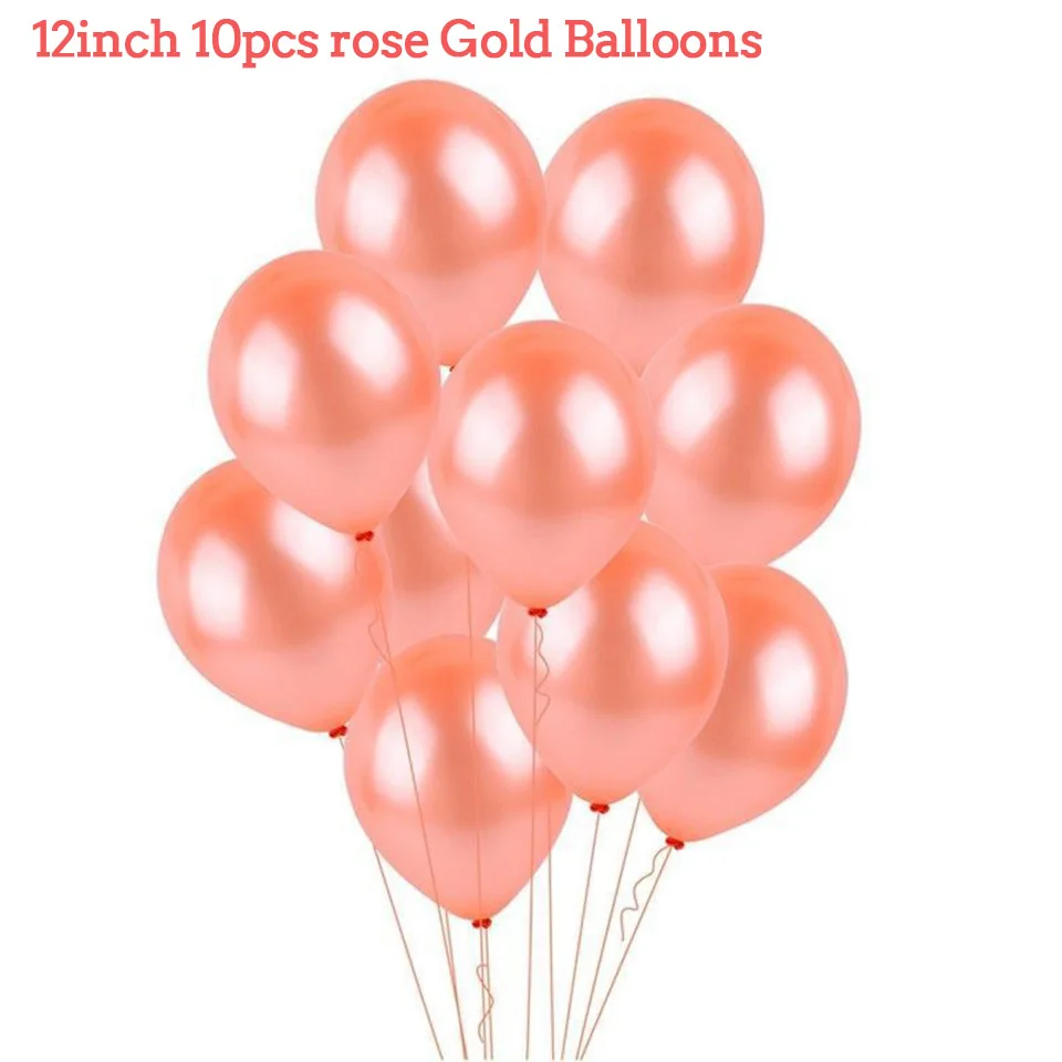 12inch 10pcs rose gold balloons