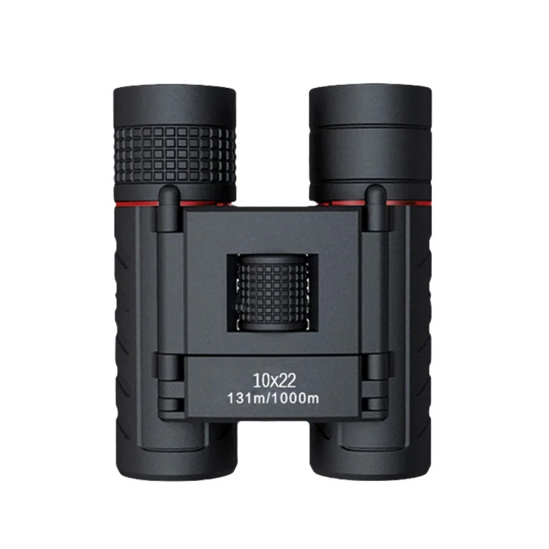 الصيد العسكرية جيب التكبير مناظير عالية الأسود تلسكوب خفيفة الوزن الليلية المهنية HD 10x22 جودة
