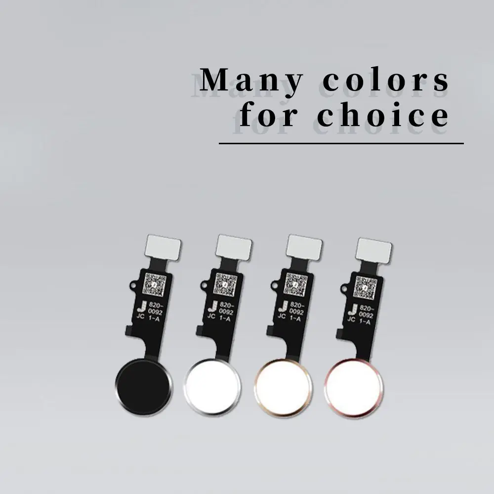 Leoleo белый и черный и золотой и розовый универсальная кнопка Home с гибким кабелем для iPhone 7 Plus 8 Plus 7G 8G домашний ключ в сборе без TOUCH ID