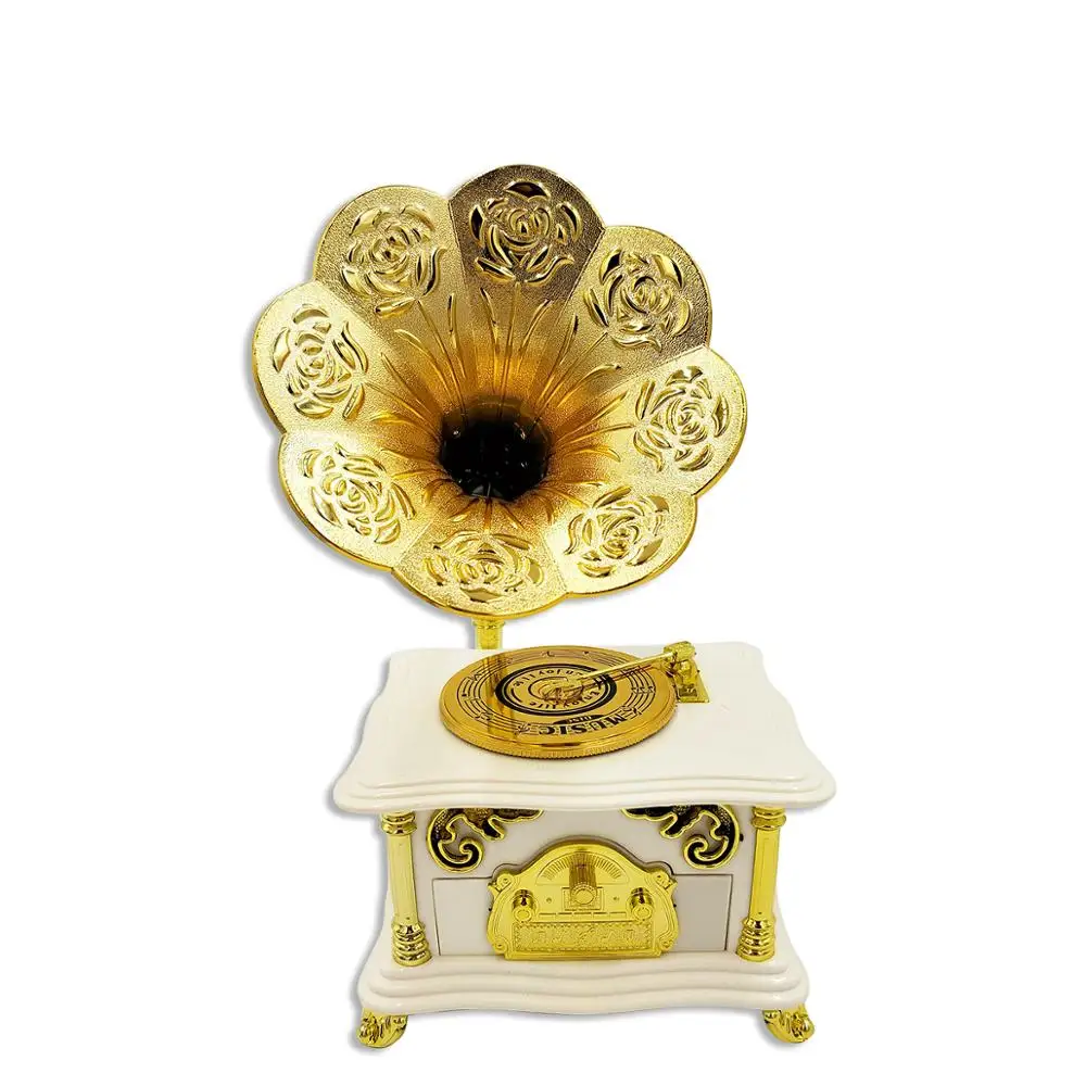 

HOHGIULIA 1Pcs Creative Phonograph Styling Music Ornaments Gift Living Room Home Decoration Accessories Souvenirs I147