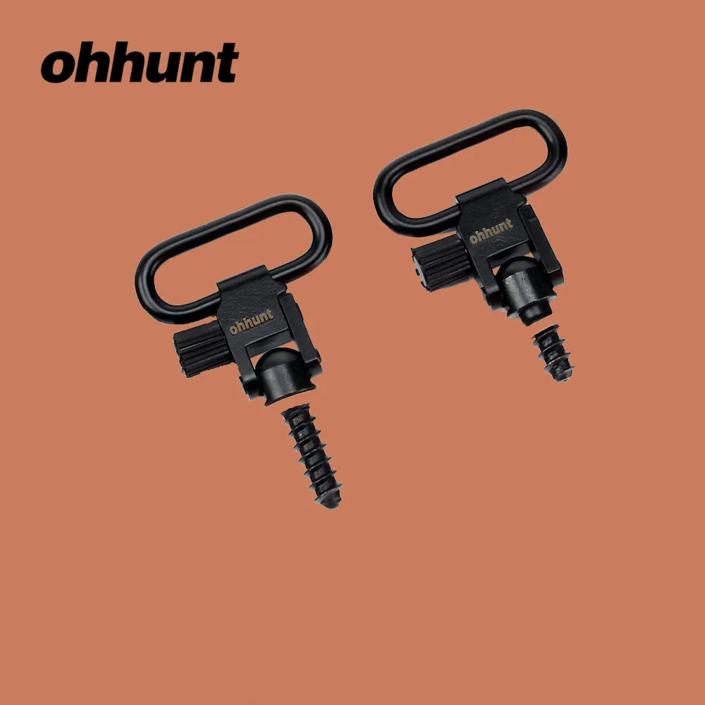 ohhunt 2Pcs 1 inch Tactical QD Quick Detachable Super Sling Swivel Stud