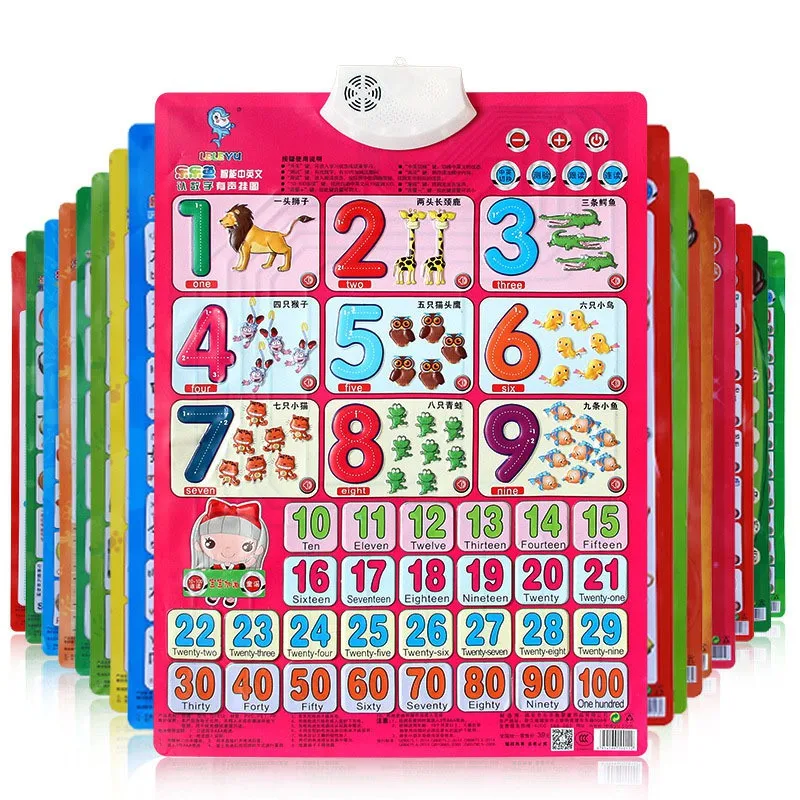

Baby Kid Educational Toy Sound Wall Chart Electronic Alphabet English Learning Machine Preschool Toy Digital