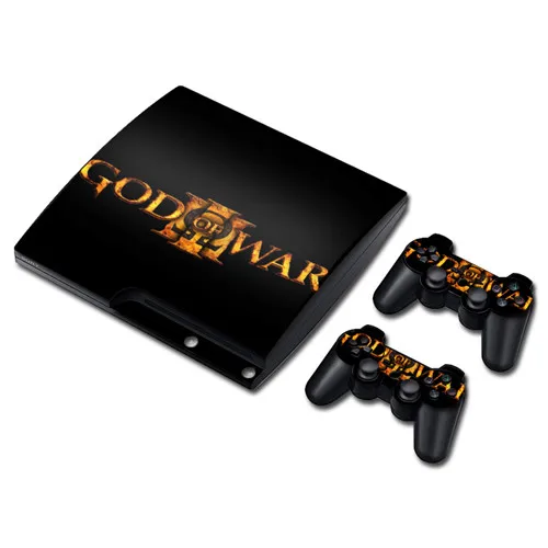 Game God of War Skin Sticker Decal for PS3 Slim PlayStation 3 Console and Controllers For PS3 Skins Sticker Vinyl 