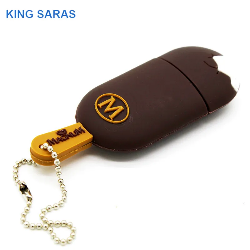 KING SARAS 64 Гб крутой летний день мини-мороженое usb флэш-накопитель usb 2,0 4 ГБ 8 ГБ 16 ГБ 32 ГБ флешка, подарок