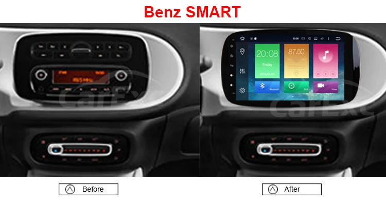 Cheap Android 9.0 9 Inch Octa Cores Car Radio Stereo Systemr For Benz SMART Fortwo 2016 WIFI Radio GPS  Multimedia Unit Carplay 1