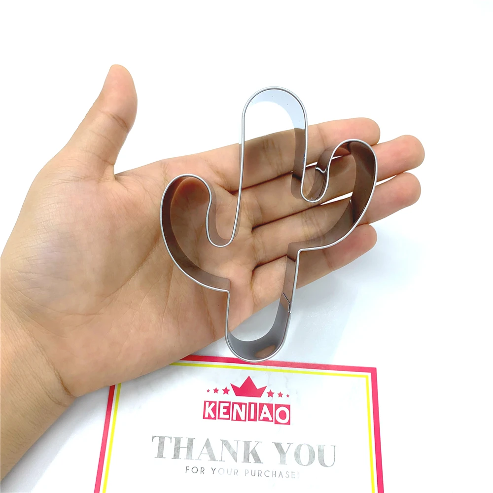 KENIAO тропический кактус Cookie Cutter for Summer-9,5x11,6 cm-Fondant/Biscuit/Bread Cutter for Kids-нержавеющая сталь