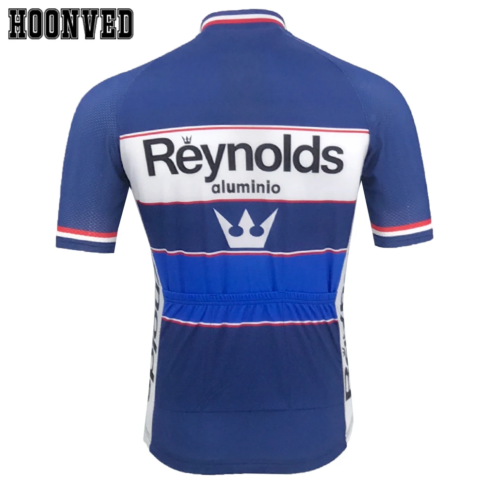 Новая команда Pro racing Man Ретро blue Reynolds велосипедная футболка с коротким рукавом Mtb велосипед свитер одежда ciclismo hombre
