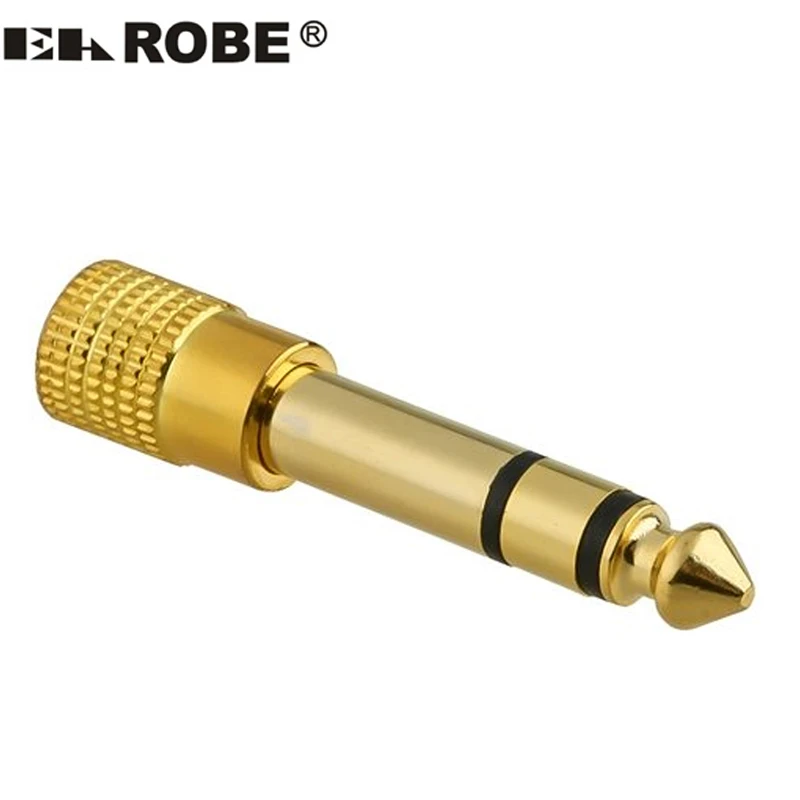 

EAROBE L-02 Stereo MIC Headset Audio Adapter 6.5mm to 3.5mm Male to Female Gold Plated Converter Connecter voltage converter
