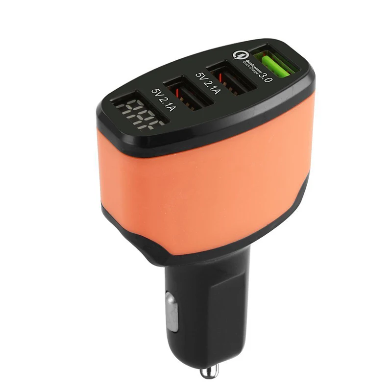 

Multiple Expander Car Charger USB 4.2A Quick Car Charger Adapter LED Display Fast Charging for Phone