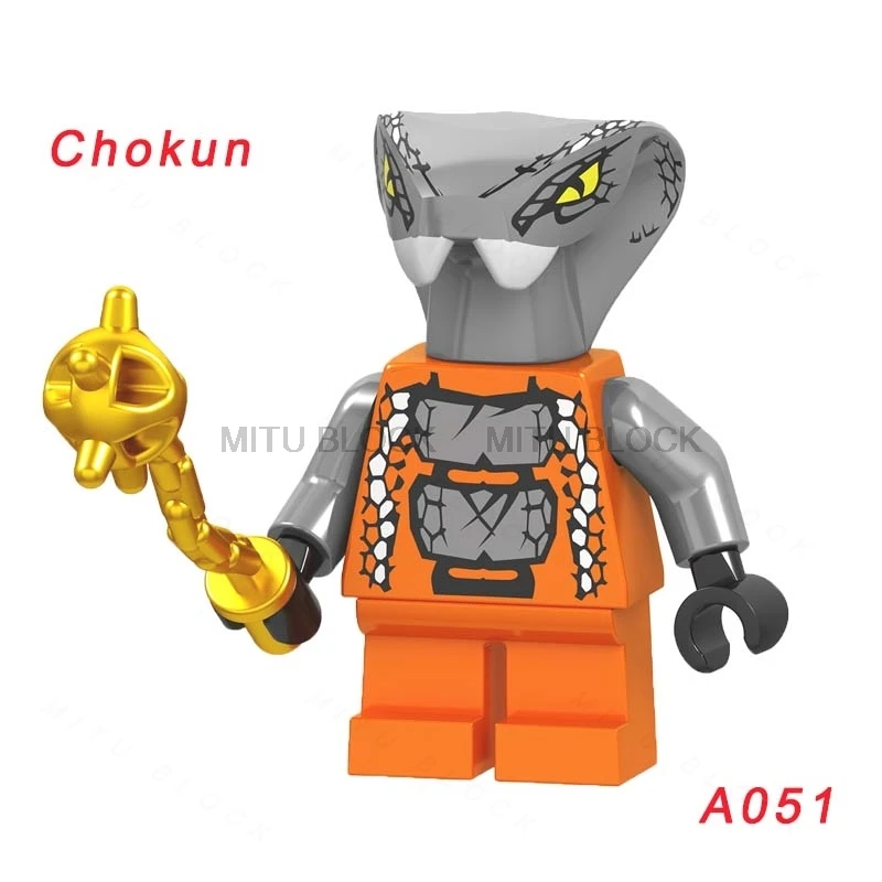 

Single Sale A051 Legoing Ninjagoing Chokun Frakjaw Nuckal Samukai Building Blocks Toy Legoings Ninjagoings Nya Jay Zane Figure